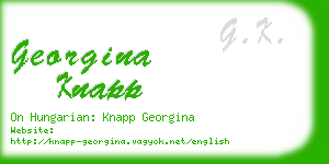 georgina knapp business card